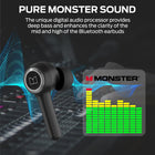 Monster Clarity 102 Plus Wireless Earbuds, Bluetooth Headphones with HiFi Stereo, 4 ENC Mic for Crystal Clear Call, 30H Playtime, Type-C Charging, IPX6 Waterproof in-Ear Ear Buds (Grey Black)