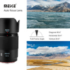 Meike 50 mm F1.8 Autofocus STM Stepper Motor Full Format Portrait Lens Compatible with Panasonic Lumix Sigma L Cameras S1H S1 S5 S5 Mark II S1R S9 SL SL2 FP FPL