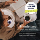Lansinoh Discreet Duo Wearable Breast Pump, Hands Free Breast Pump, 4 Pumping Modes, 9 Levels Hospital Grade Suction, LED Display, Leak-Resistant Design, 2 Breast Flange Sizes Included: 24mm & 21mm (model #S32)