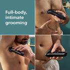 Philips Body Groomer 5000 Series - Trimmer for Men with Triple Protect Shave System, Intimate Trim & Shave, Interchangeable Heads, 100% Showerproof, 100 Min. Runtime, Model BG5490/28