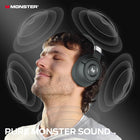 Monster Persona SE ANC Active Noise Cancelling Headphones, Over Ear Bluetooth Headphones Wireless, 60H Playtime, HiFi Stereo Sound, Powerful Bass, Built-in Mic, Plush Memory Foam Ear Cups (Grey)