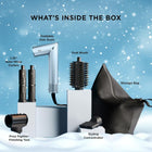 Shark FlexStyle Glacial Blue Multi‑Styler & Hair Dryer – No Heat Damage, Fast Drying for All Hair Types + Storage Case, HD434WHC (Canadian Version)