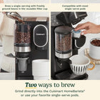 Cuisinart Single-Serve Coffeemaker with Built-in Grinder, Three Brew Sizes, Black (DGB-2C)