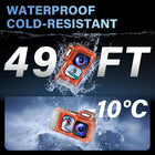 Maxmango V08 Pro 49FT Underwater Camera-8K 90MP WiFi Touchscreen Waterproof Digital Camera,2.8\'\' Dual-Screen Rugged Dustproof Shockproof Compact Point and Shoot Camera for Snorkeling-64GB &1800mAh