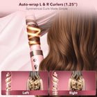 Mythsight StyleVibe 6-in-1 Air Styler, Hair Dryer & Blow Dryer Brush with Auto Wrap Curl L/R, Fast Drying, Smooth Blowouts, Root-Lift Volume, No Heat Damage Frizz-Free Thermal Brush with Travel Bag