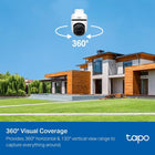 Tapo 1080p Pan/Tilt Outdoor Wired Security Wi-Fi Camera, 360° Visual Coverage, Up to 98ft Night Vision, Motion/Person Detection, Physical Privacy Mode, Works w/Alexa &Google Home(Tapo C500)