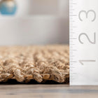 nuLOOM Raleigh Farmhouse Jute Tasseled Area Rug, 6\' x 9\', Natural
