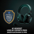 Razer BlackShark V2 Pro Wireless PlayStation Gaming Headset: 50mm Drivers - Super Wideband Mic - Plush Noise Isolating Earcups - for PS5, Console, PC, Mac - Bluetooth, USB-C - 70 Hr Battery - Black