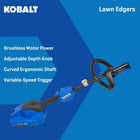 Kobalt 40-Volt 40-volt 9-in Handheld Attachment Capable Battery Lawn Edger