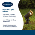 Harbor Breeze 350 -Lumens 4 -Watt Bronze Low voltage Warm White Hardwired LED Spot light