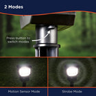 Harbor Breeze 200 -Lumens Matte Black Solar LED Outdoor Path Light with Motion Sensor 5000-K