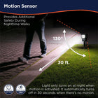 Harbor Breeze 200 -Lumens Matte Black Solar LED Outdoor Path Light with Motion Sensor 5000-K