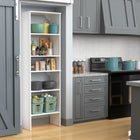 ClosetMaid BrightWood 5-ft to 10-ft W Tower system White Solid Shelving Wood Closet System