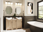 Project Source Euro 18-in Sandstone Single Sink Bathroom Vanity with White Cultured Marble Top (Fully Assembled)