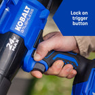 Kobalt 24-volt 270-CFM 130-MPH Battery Handheld Leaf Blower 3 Ah Battery Included Charger Included
