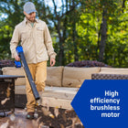 Kobalt 24-volt 270-CFM 130-MPH Battery Handheld Leaf Blower 3 Ah Battery Included Charger Included