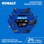 Kobalt 24-volt Cordless Battery String Trimmer and Leaf Blower and Combo Kit 3 Ah (Battery Included) (Charger Included)