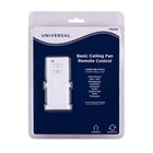 Harbor Breeze Universal 3.94-in 1 -Speed 1 -Setting White Plastic Indoor Slope Ceiling Compatible Handheld Ceiling Fan Remote with Receiver Included