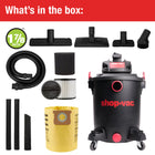 Shop-Vac 10-Gallon 5.5 HP Corded Wet/Dry Shop Vacuum with Accessories Included