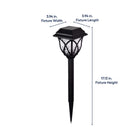 Harbor Breeze 10 -Lumens Black Solar LED Outdoor Path Light with Dusk-to-Dawn Sensor 3000-K