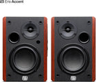PreSonus Eris Accent Bookshelf Speakers, Pair — Powered, Active Multimedia Bookshelf Speakers, Desktop Computer, Clear Audio (Wood)