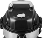 Amazon Basics Stainless Steel Tank 4 gallon, 3 HP Powerful Suction Wet/Dry Vacuum for Garage and Car, Grey/Black