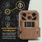 Moultrie Edge 2 Cellular Canada Trail Camera Two Pack - Auto Connect Nationwide 4G LTE - On Demand 36MP Photo - 1080P Video with HD Audio - 100 Ft Detection Range - Low Glow Flash | Scout from Anywhere, HD photos via Mobile app, 1080p video, multi-carrier