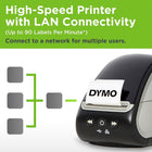 DYMO LabelWriter 550 Turbo Label Printer, Label Maker with High-Speed Direct Thermal Printing, Automatic Label Recognition , Prints Variety of Label Types Through USB or LAN Network Connectivity