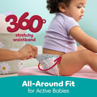 Pampers Diapers - Cruisers 360° - Size 4, up to 100% Leakproof Fit, Designed for Active Babies, Pull On Diaper, EZ Off Tabs Designed for Easy Changes, 1 Pack (Count of 108)