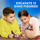 NATIONAL GEOGRAPHIC Jumbo Dinosaur Egg Dig Kit - Excavate 12 Figures & Replica T. Rex Tooth from Giant 15 cm Brick, Dino Egg, Educational Science Kits, Gifts for Boys and Girls, Easter Basket Stuffers