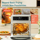 Cosori 11-in-1 Air Fryer Oven, 13Qt Small Footprint Airfryer combo with Rotisserie, Toast, Bake, Roast, Reheat Functions and more, Recipe Book & 6 Accessories Included, Perfect for Small Contertop