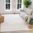 Rug Branch Astra 5\'x8\' (Exact Size: 5\'3 x 7\'7) Modern Indoor Area Rug, Cream Beige - Living Room, Bedroom, Dining Room, and Kitchen