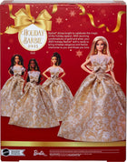 Barbie Signature 2025 Holiday Barbie Fashion Doll with Blonde Hair Wearing Silver & Gold Gown, Seasonal Collectible Includes Displayable Packaging & Doll Stand