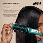 Shark Glossi 2-in-1 Hot Tool & Air Glosser – Wet & Dry Hair Styler with Heated Ceramic Plates & Airflow, Frizz Control, No Heat Damage, 24-Hr Gloss Lock, Volume & Smooth Blowouts for All Hair Types, HT302CTL