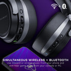 Turtle Beach Stealth 700 Wireless Multiplatform Gaming Headset for Xbox Series X|S, Xbox One, PC, PS5, PS4, & Mobile – 60mm Speakers, A.I. Noise-Cancelling Mic, Bluetooth, 80-Hr Battery – Black | Xbox Series X|S, Xbox One, PlayStation, Multiplatform, Blue