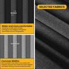 Room Divider Curtain Sets with Flexible Ceiling Track, Privacy Soundproof Curtain for Bedroom Office Patio Sliding Door(Black, W100 x L84, 1 Pack)