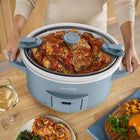 Crock-Pot Design Series 7-Quart Programmable Slow Cooker, Morning Haze Blue