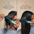 Shark Glossi 2-in-1 Hot Tool & Air Glosser – Wet & Dry Hair Styler with Heated Ceramic Plates & Airflow, Frizz Control, No Heat Damage, 24-Hr Gloss Lock, Volume & Smooth Blowouts for All Hair Types, HT302CTL