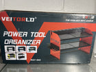 Gifts for Men Dad Husband Him Fathers Day, Power Tool Organizer with Charging Station, Wall Mount Garage Shelving with 6 Drill Holder, Garage Storage Built in 8 Outlet Power Strip,Battery Organizer