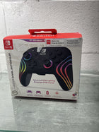 PDP Afterglow Wave Wireless RGB Gaming Controller - Nintendo Switch/Switch Lite/Switch - OLED Model, Nintendo Switch 2, LED Lighting, Rechargeable Battery - Black