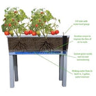EMSCO GROUP 3-cu ft 13.25-in W x 33-in L x 28.75-in H Elevated White Raised Garden Bed