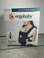 Ergobaby Omni Classic Baby Carrier for Newborn to Toddlers 0-48 Months (7-45 lbs) - 4-Position 100% Premium Cotton Baby Carrier with Ergonomic Support - Pure Black