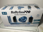 BaBylissPRO Nano Titanium Style/Switch Ionic Blue 5 in 1 Multi-Styler & Hair Blow Dryer Attachments Include-Dryer, Paddle Brush, 1-3/4 Round Brush, Diffuser & Smoothing Attachment, Cold Shot, Hot Air Styler, Dual Voltage