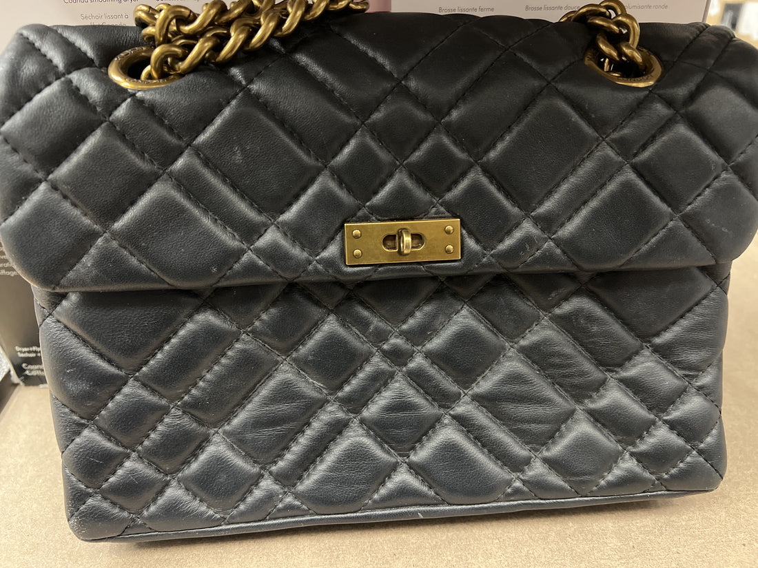 Kurt Geiger London Mini Brixton Leather Shoulder Bag Crossbody, Blue