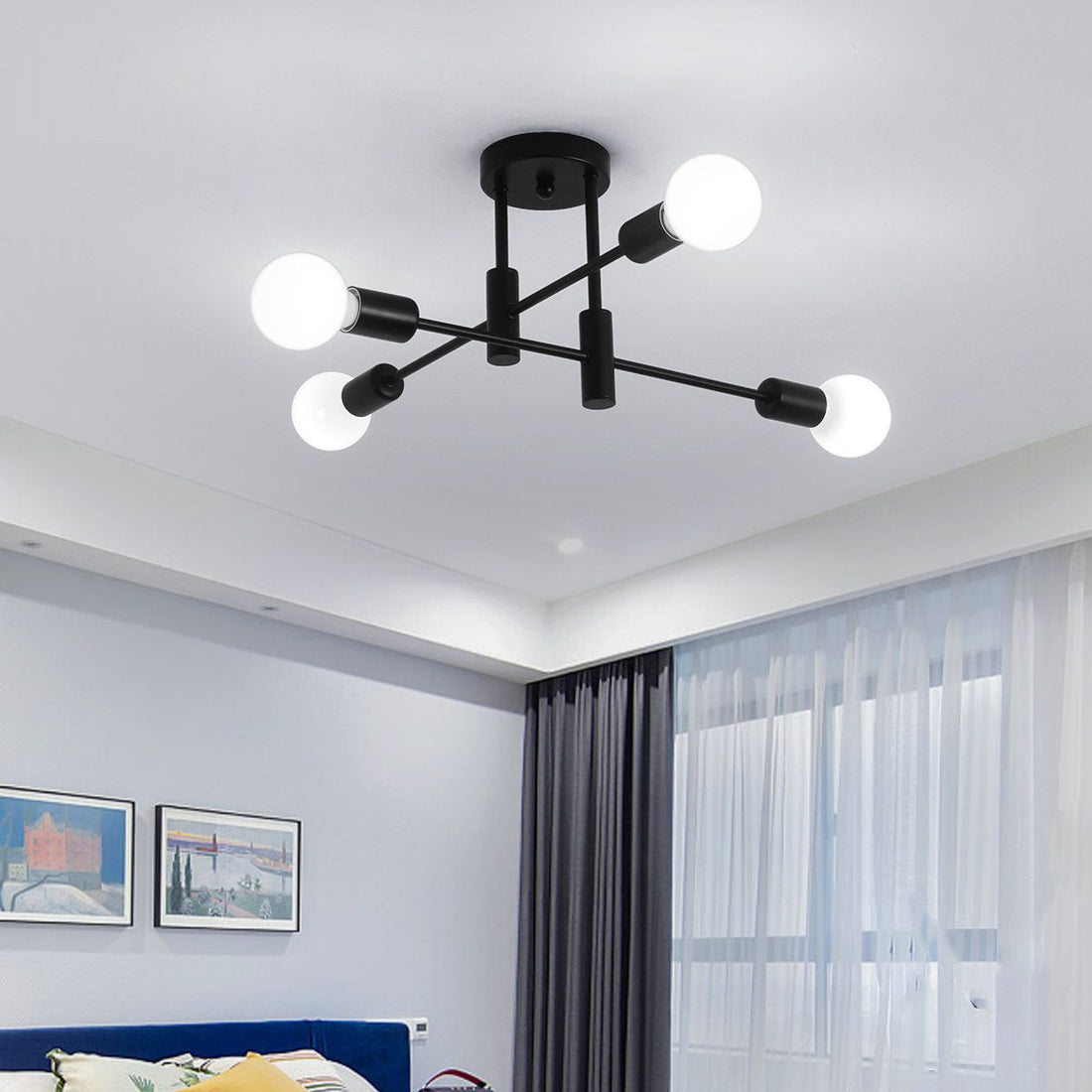 Coblitz 4 - Light Dimmable Sputnik Sphere Chandelier