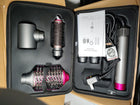 Hot Air Brush Hair Dryer Air Styler - 110,000 RPM Fast Drying, Curling, Straightening with Ceramic Coating & Negative Ion, No Heat Damage for All Hair Types (Red)