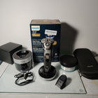 Philips Shaver i9000 Prestige Ultra, Wet & Dry Electric Shaver, Dark Slate, Skin IQ Pro Technology, Triple Lift & Cut System, 360 Rotating NanoTech Precision Blades, 5 Shaving Modes, Model XP9402/31