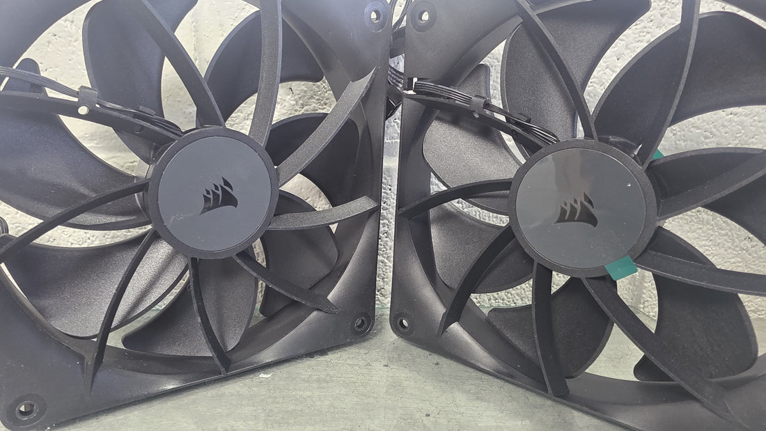 CORSAIR RS140 ARGB 140mm PWM Fans – Daisy-Chain Connection – Low-Noise – Magnetic Dome Bearing – Dual Pack – Black