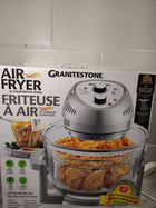 Big Boss 16Qt Extra Large Glass Air Fryer Non Toxic – Family Sized 4 in 1 Cooker with 3 Cooking Sections, Stainless Steel Racks for French Fries, Chicken, No Preheat, Self Cleaning, Dishwasher Safe