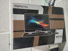 POFOTO 17.5\ Portable TV/DVD Player with 15.6\ HD Swivel Screen, Built-in ATSC Tuner & FM, Rechargeable Battery, Supports HDMI in/USB/Micro SD/AV Out, Multi-Disc Formats, Black
